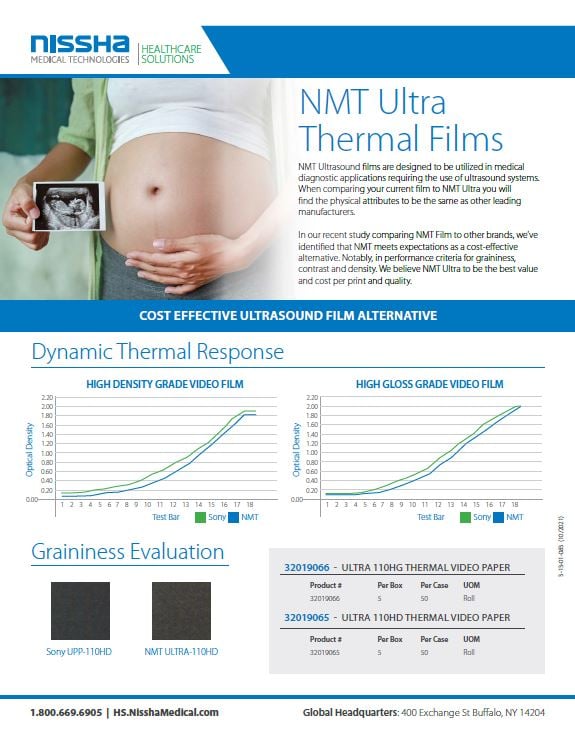 <p>NMT Ultra Thermal Films - A Cost Effective Ultrasound Film Alternative</p>